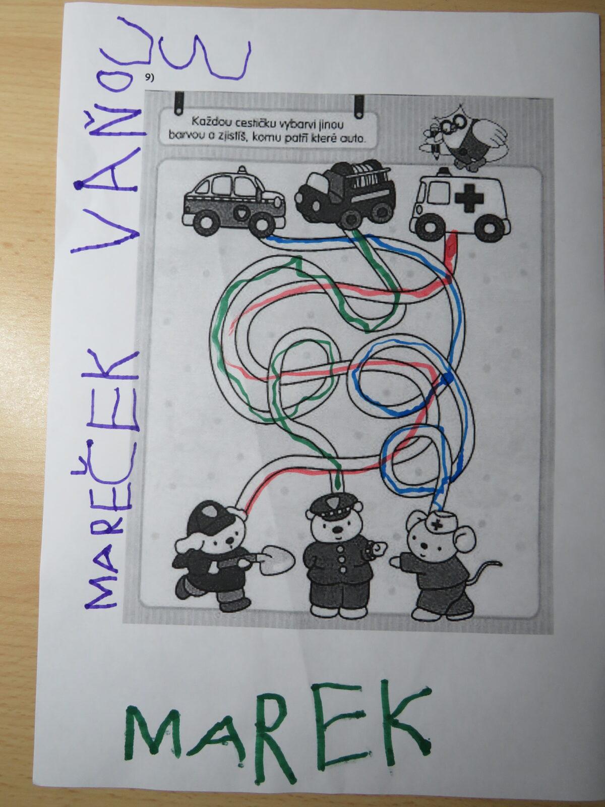 Distanční výuka v MŠ Kamarád (Ten dělá to a ten zas tohle:-)) - 80