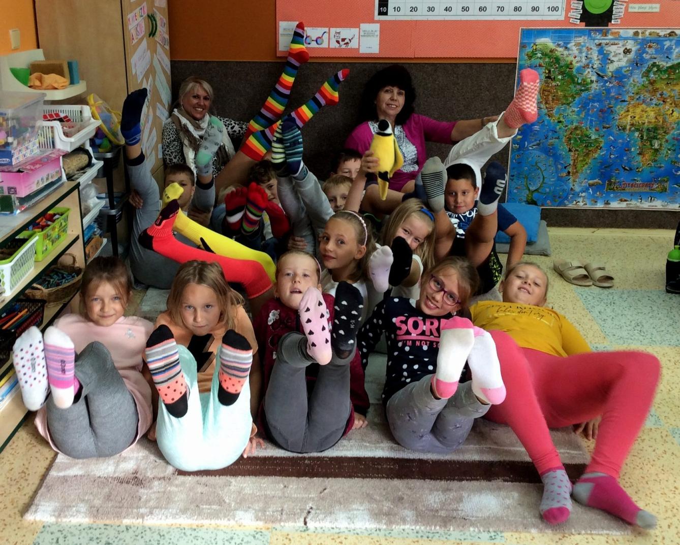16. 9. Ponožkový den na I. stupni - 1