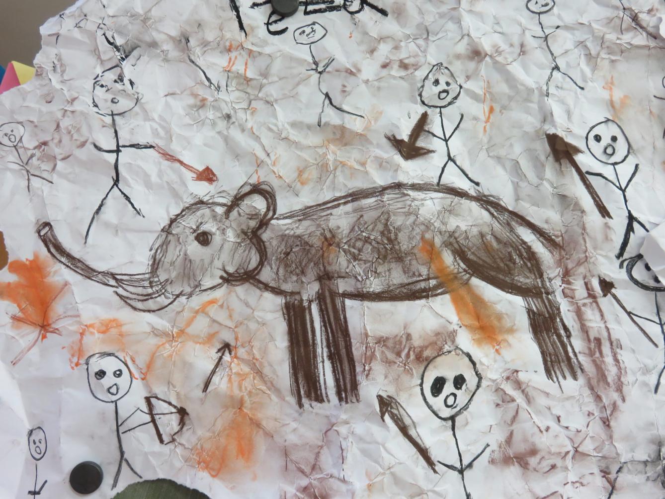 Výtvarná výchova v 6. třídě - pravěké umění - 21