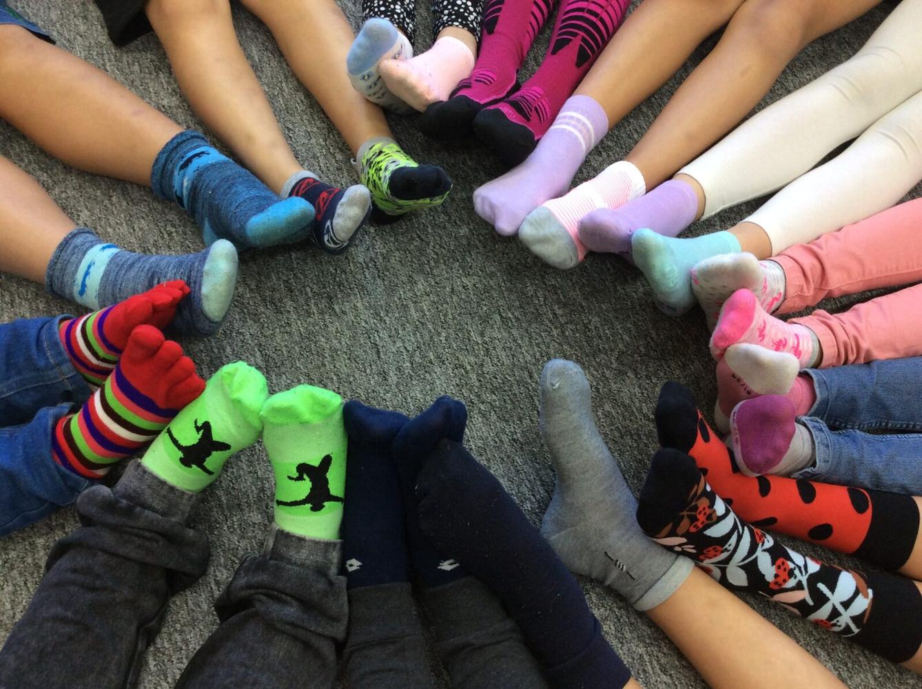 Barevný týden - ponožková středa - 1