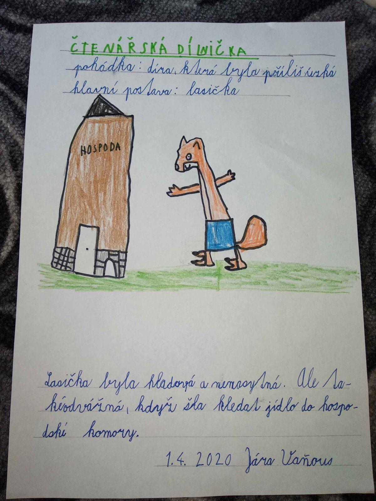 Výstupy druháčků z domácího učení 1. 4. - 3