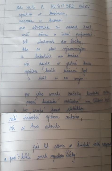 Husité v básničkách našich sedmáků - 6