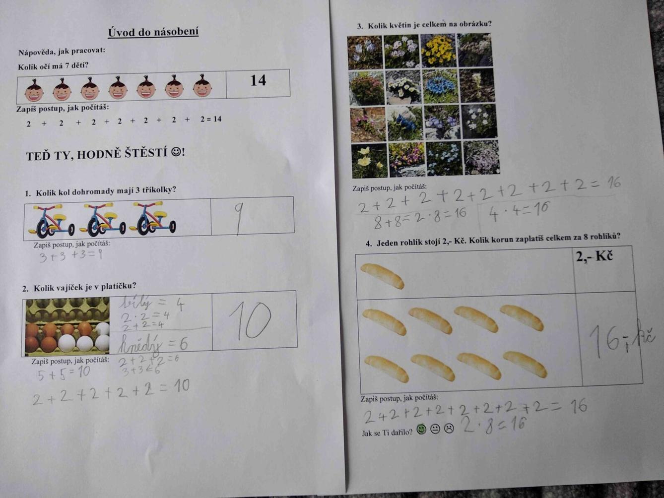 Výstupy druháčků z domácího učení 21. 5. - 2