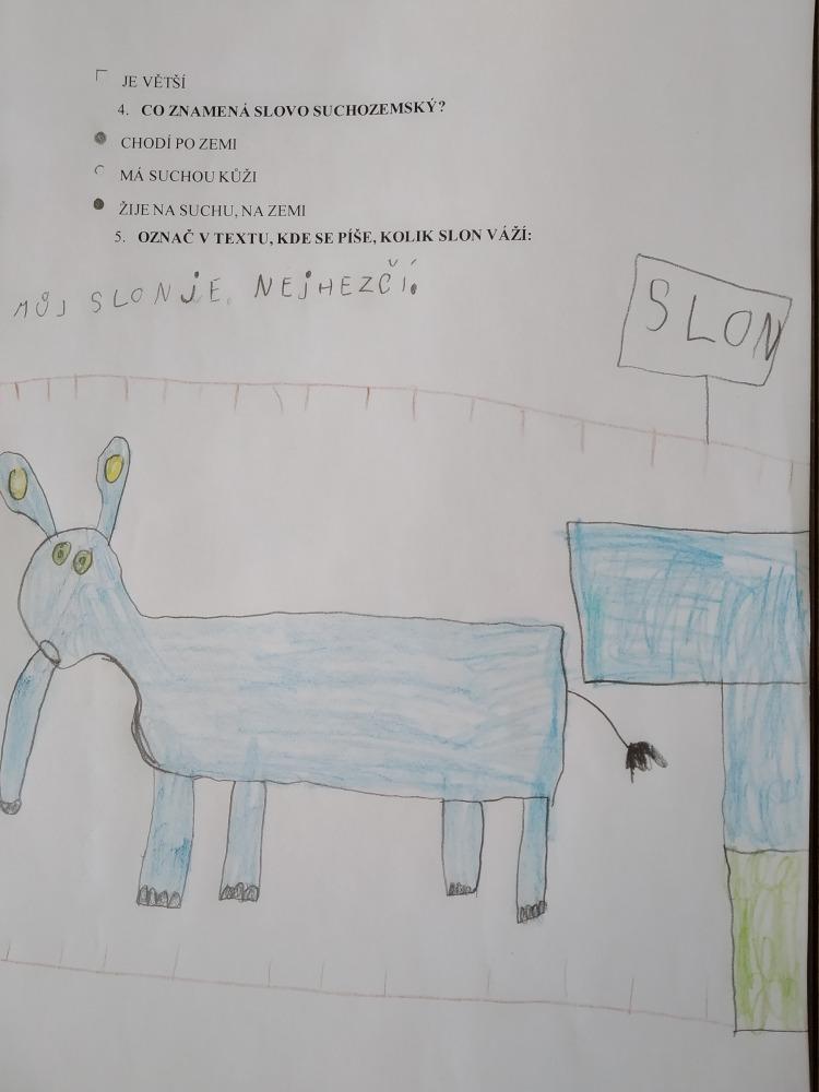 Výstupy druháčků z domácího učení 20. 4. - 5