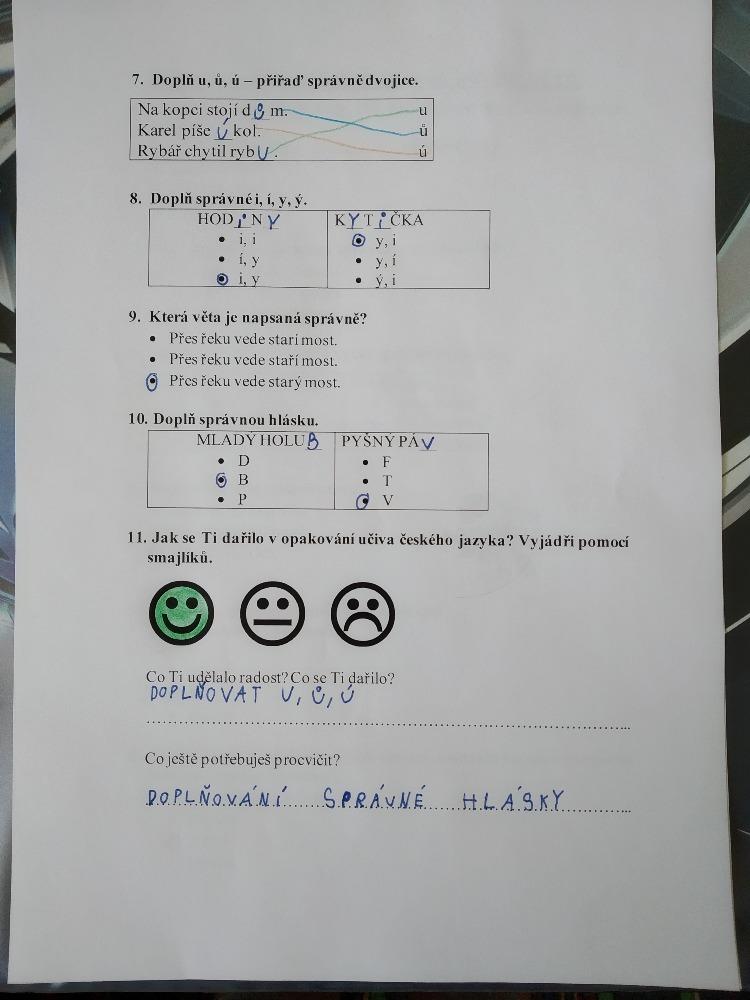 Výstupy druháčků z domácího učení 17. 5. - 9