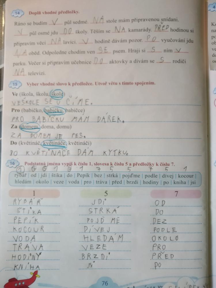 Výstupy druháčků z domácího i školního učení 30. 5. - 7