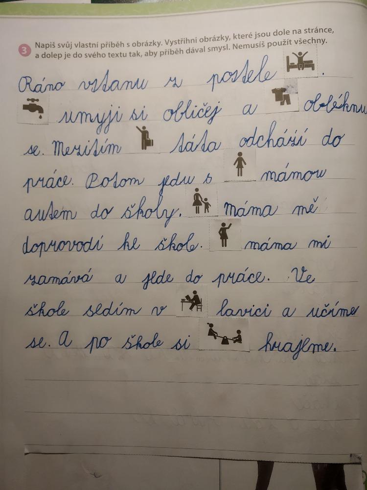 Distanční výuka ve třetí třídě 23. 10. - 17