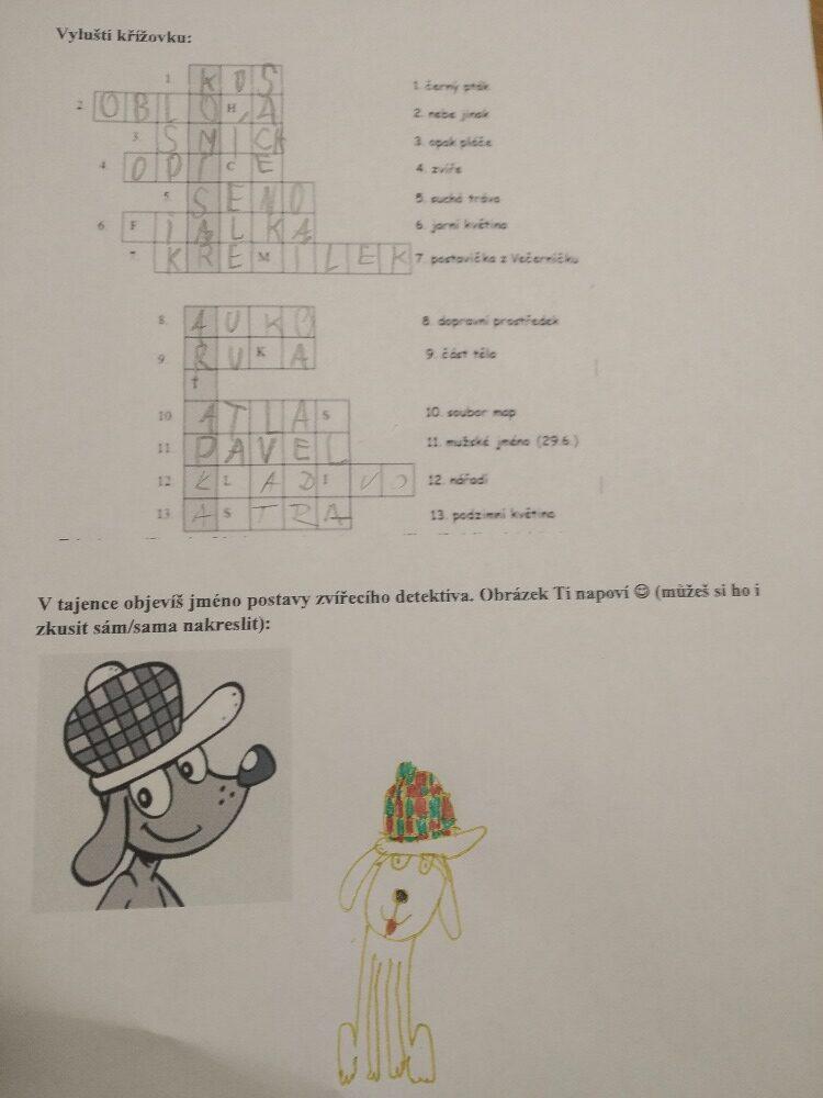 Distanční výuka ve třetí třídě 5. 2. - 7