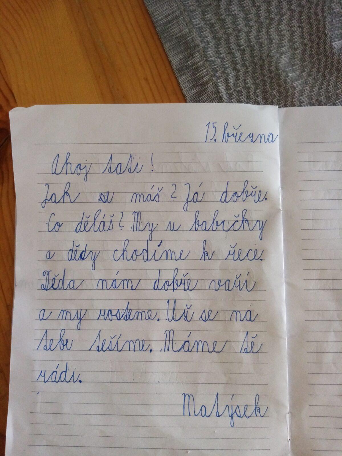 Dopis a rodokmen u druháčků - 25