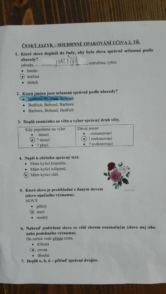 Výstupy druháčků z domácího učení 12. 5. - 18