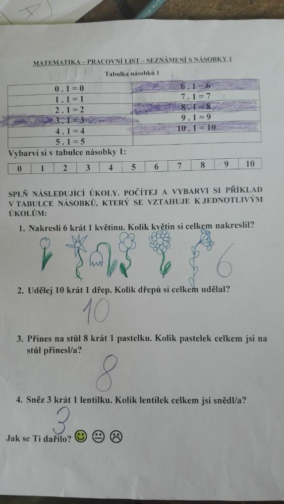 Výstupy druháčků z domácího i školního učení 12. 6. - 6