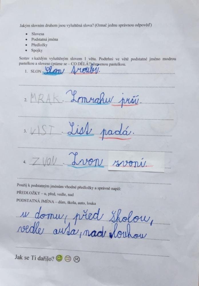 Výstupy druháčků z domácího i školního učení 5. 6. - 23