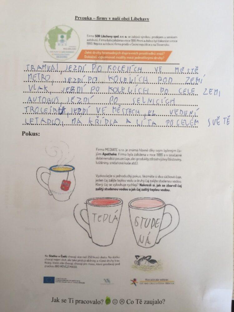 Distanční výuka ve třetí třídě 31. 3. - 17