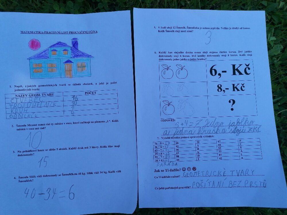 Výstupy druháčků z domácího i školního učení 5. 6. - 28