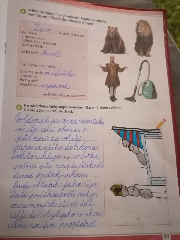 Distanční výuka ve třetí třídě 15. 1. - 15