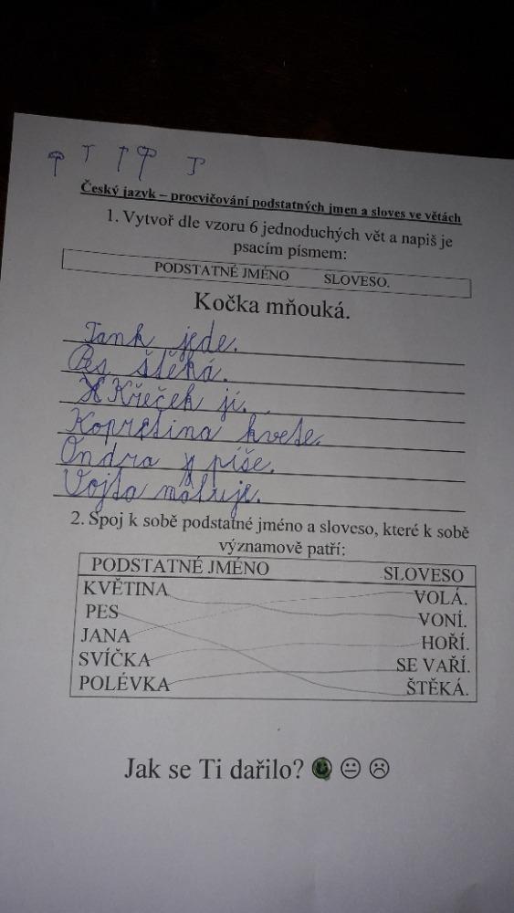 Výstupy druháčků z domácího učení 21. 5. - 21