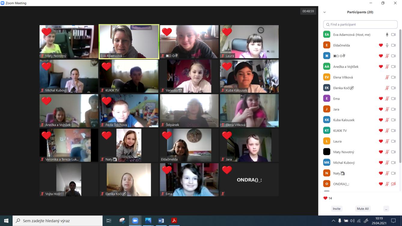 Distanční výuka ve třetí třídě 30. 4. - 14