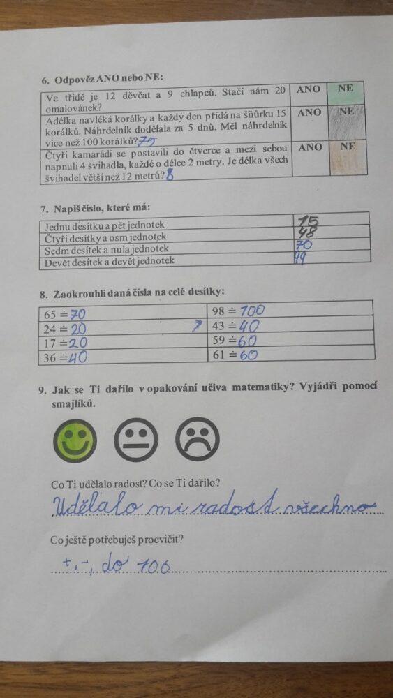 Výstupy druháčků z domácího učení 24. 5. - 32