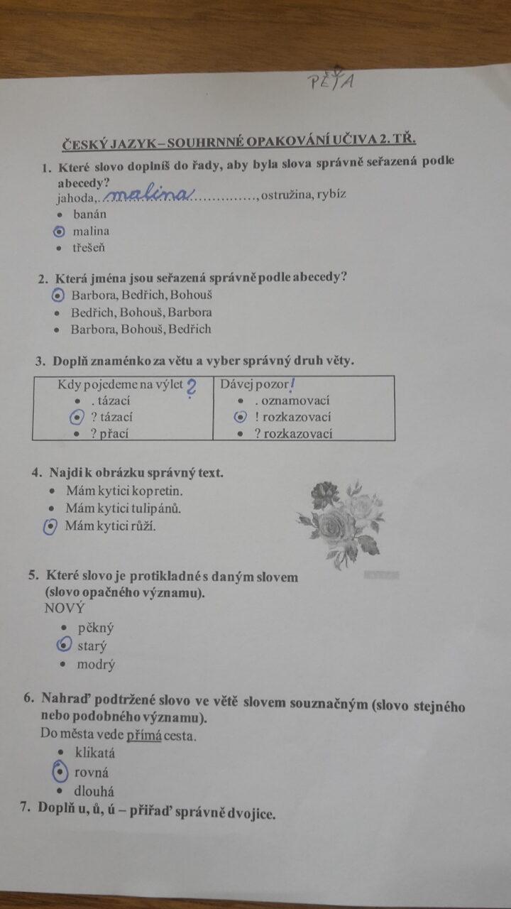 Výstupy druháčků z domácího učení 24. 5. - 33