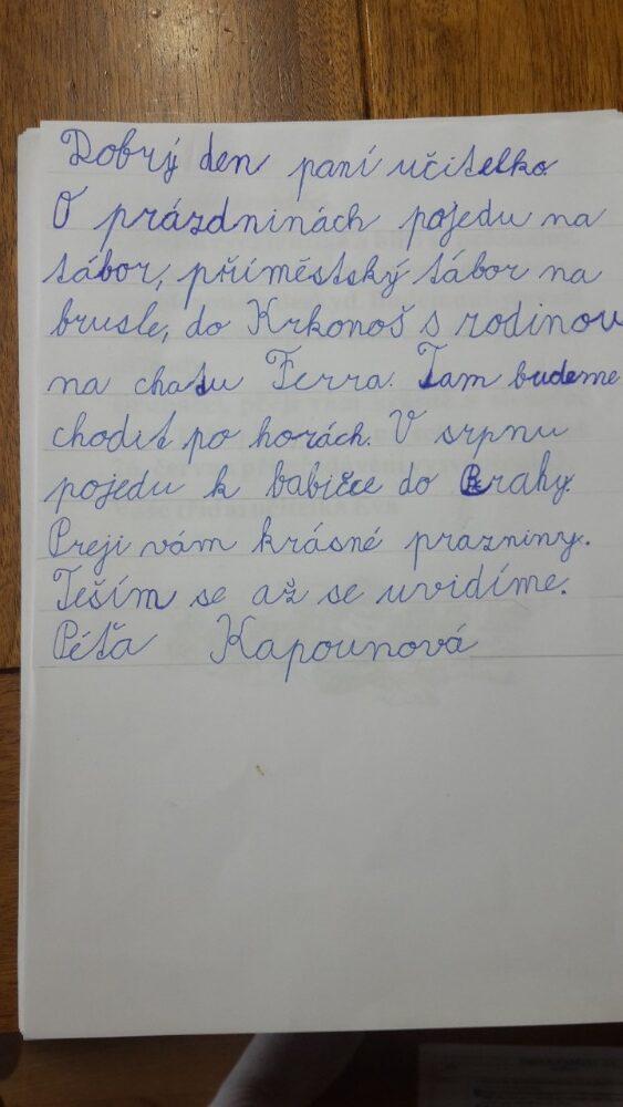 Výstupy druháčků z domácího i školního učení 23. 6. - 32