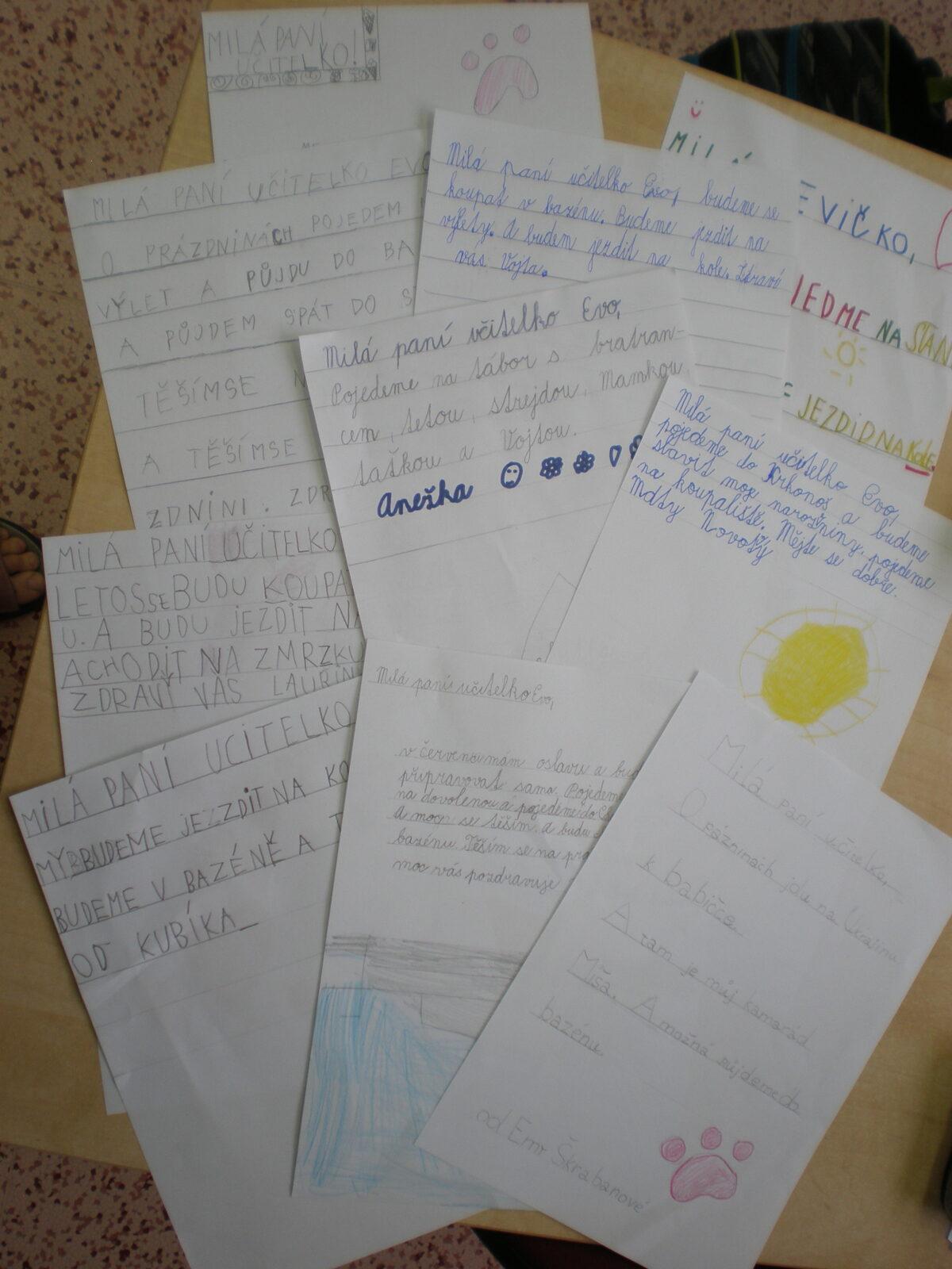 Výstupy druháčků z domácího i školního učení 19. 6. - 16