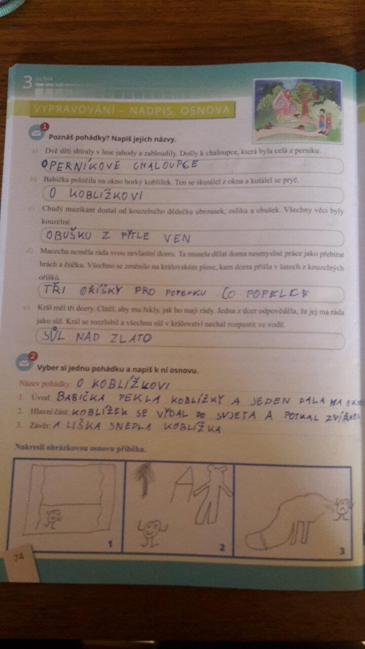 Distanční výuka ve třetí třídě 13. 11. - 48