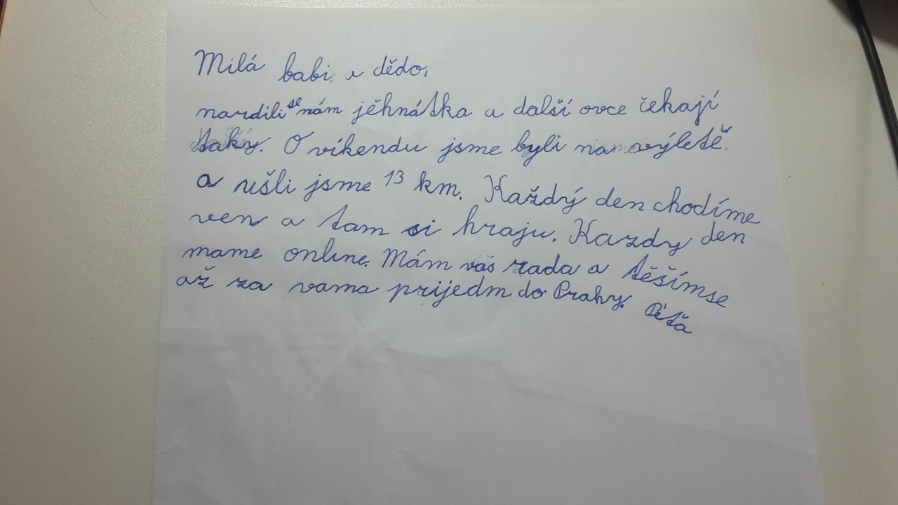 Distanční výuka ve třetí třídě 19. 3. - 46