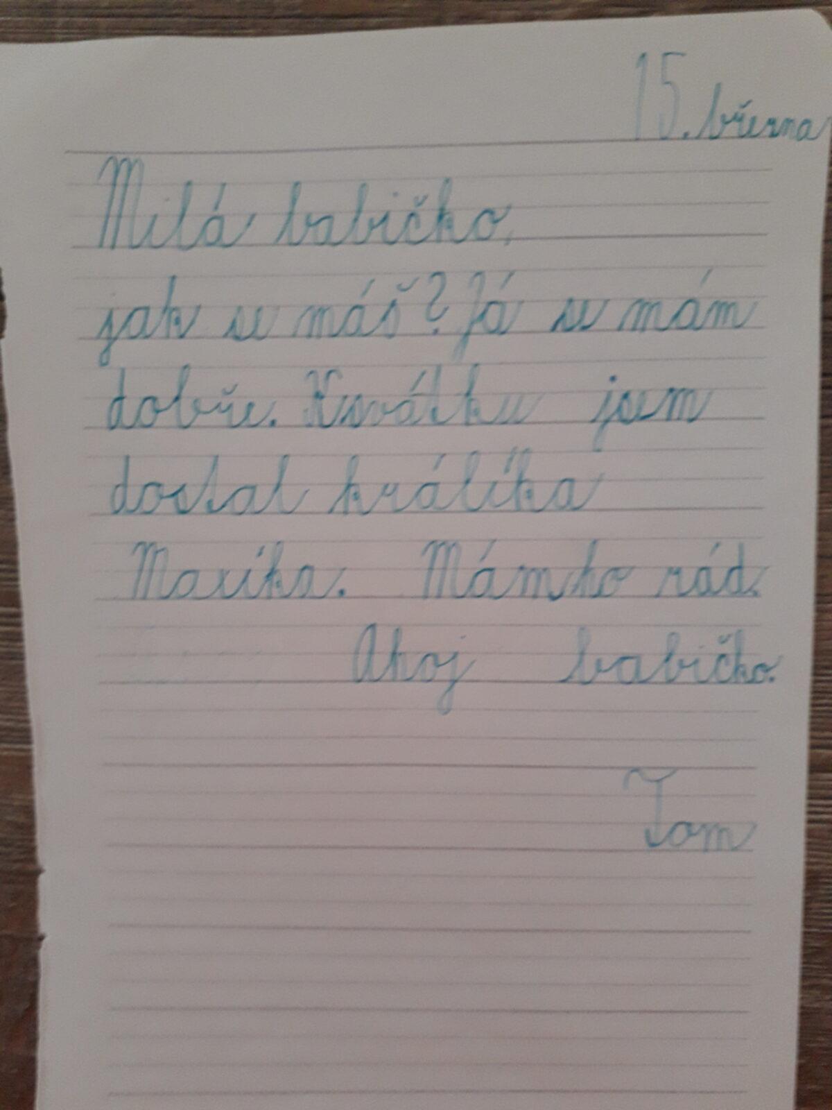 Dopis a rodokmen u druháčků - 33