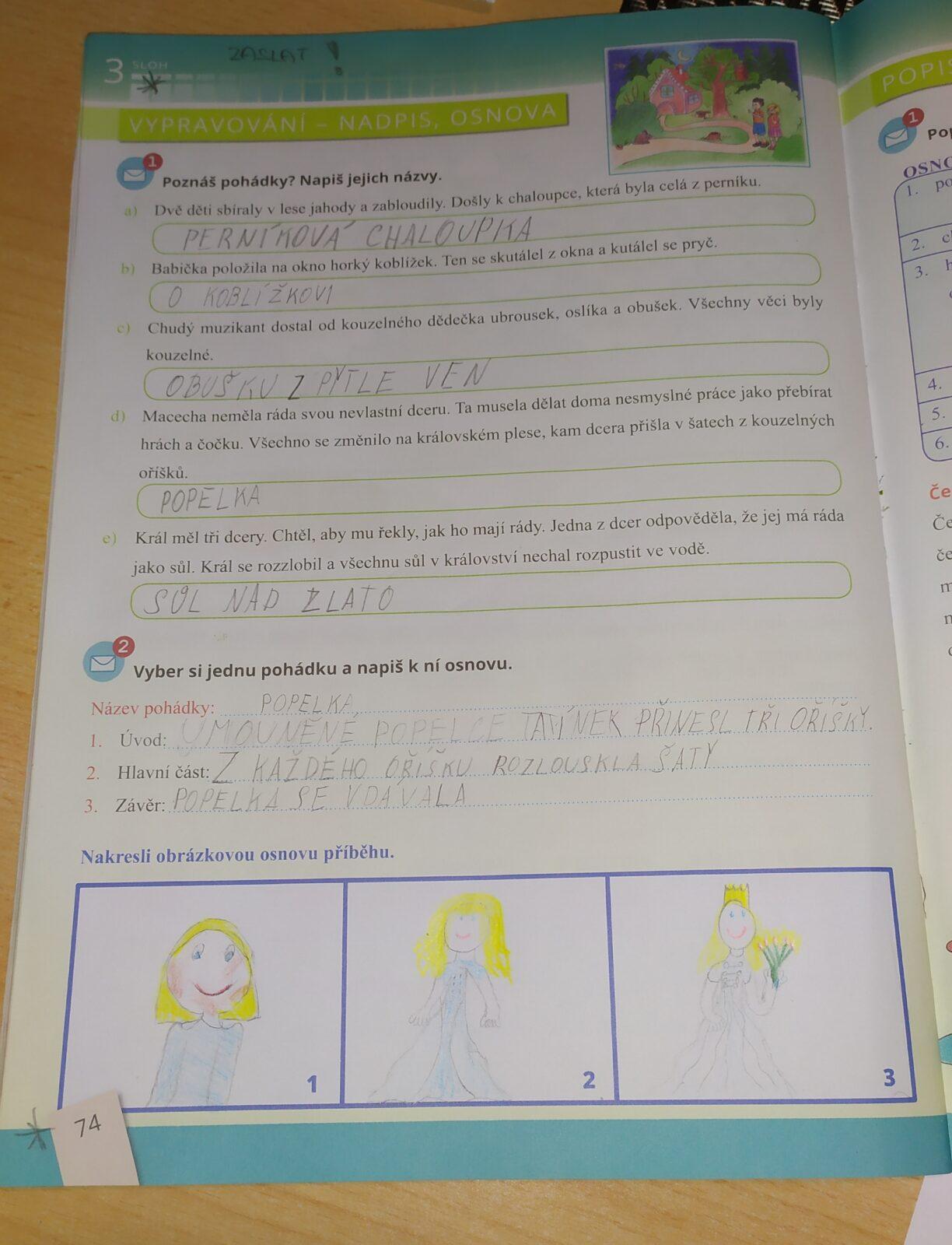 Distanční výuka ve třetí třídě 13. 11. - 50