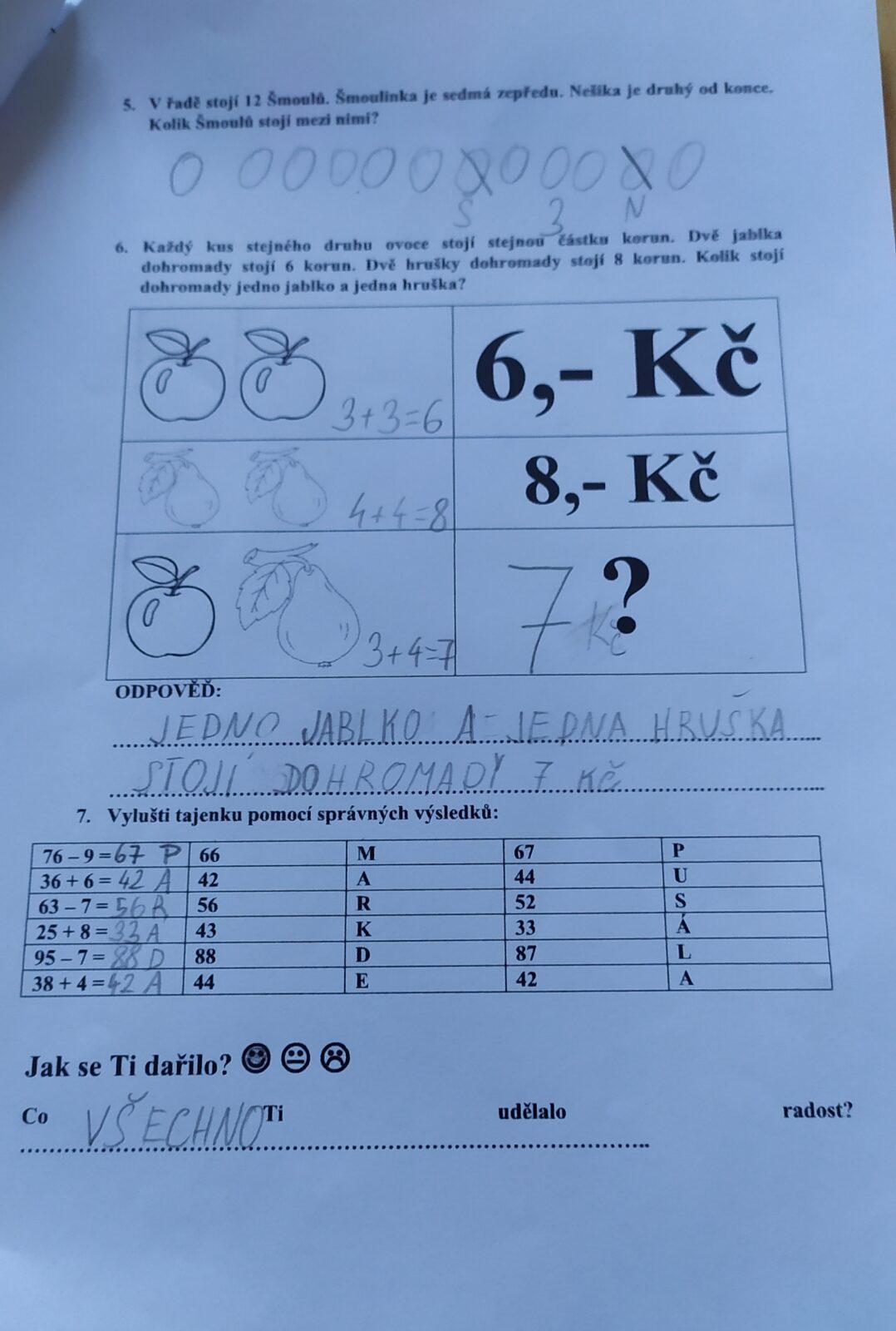 Výstupy druháčků z domácího i školního učení 5. 6. - 49