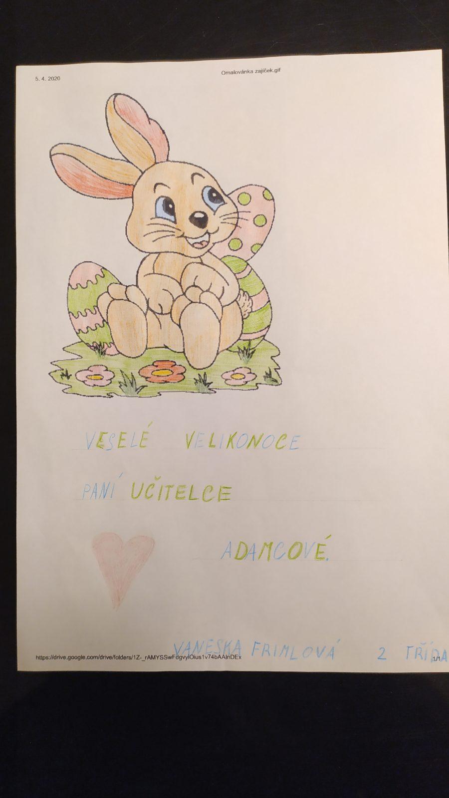 Výstupy druháčků z domácího učení 8. 4. - 20