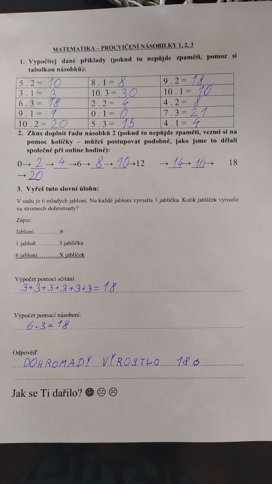 Výstupy druháčků z domácího i školního učení 19. 6. - 50
