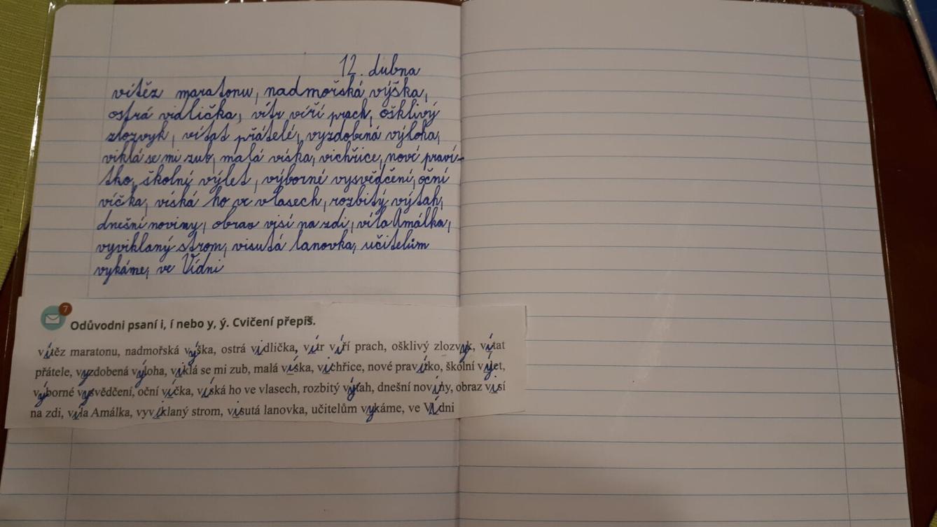 Distanční výuka ve třetí třídě 16. 4. - 34