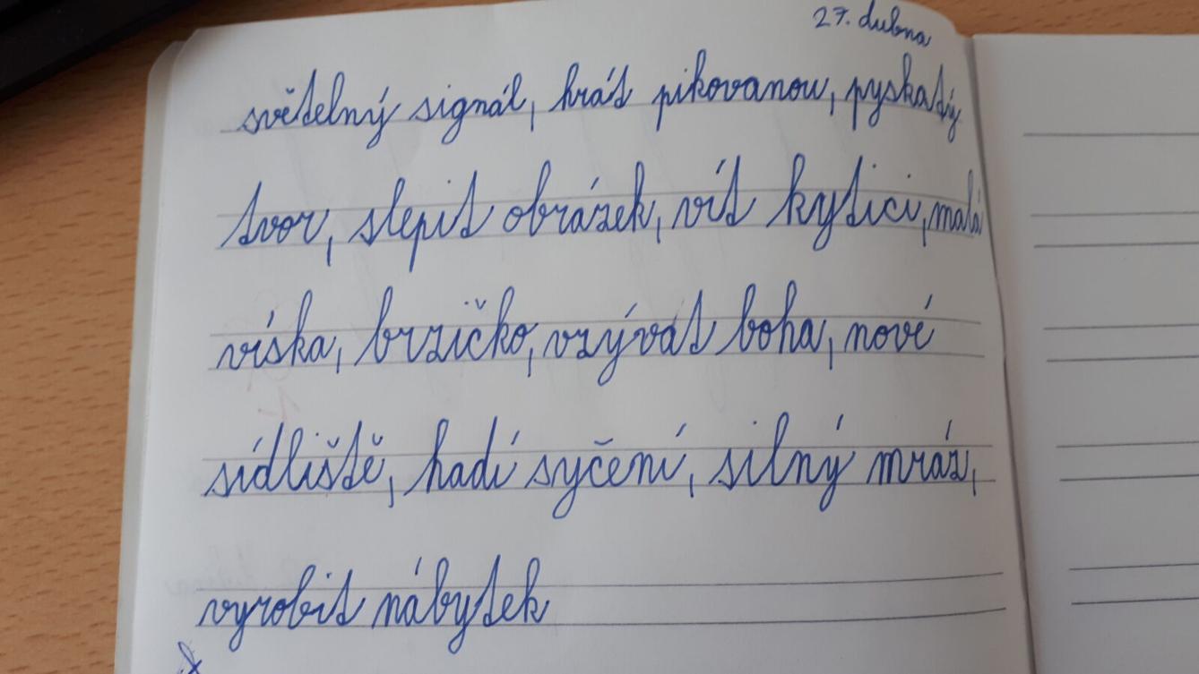 Distanční výuka ve třetí třídě 30. 4. - 17