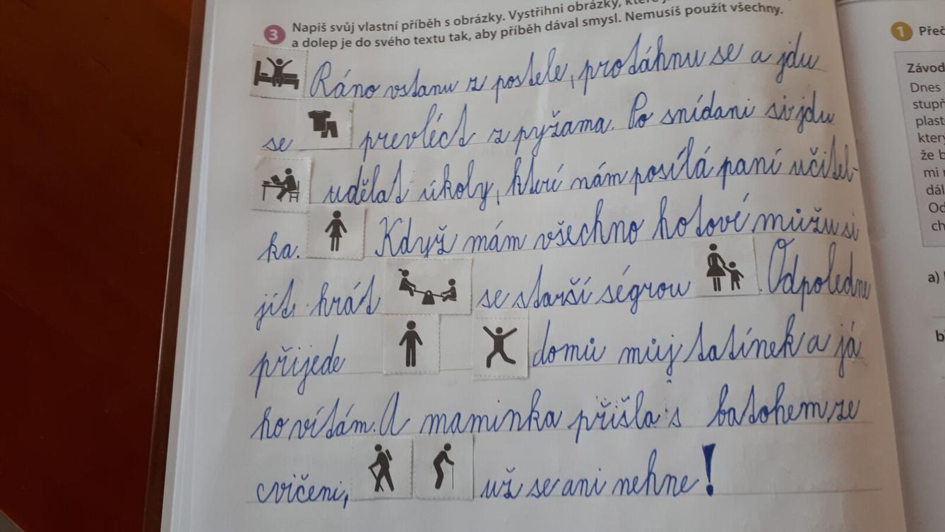 Distanční výuka ve třetí třídě 23. 10. - 49