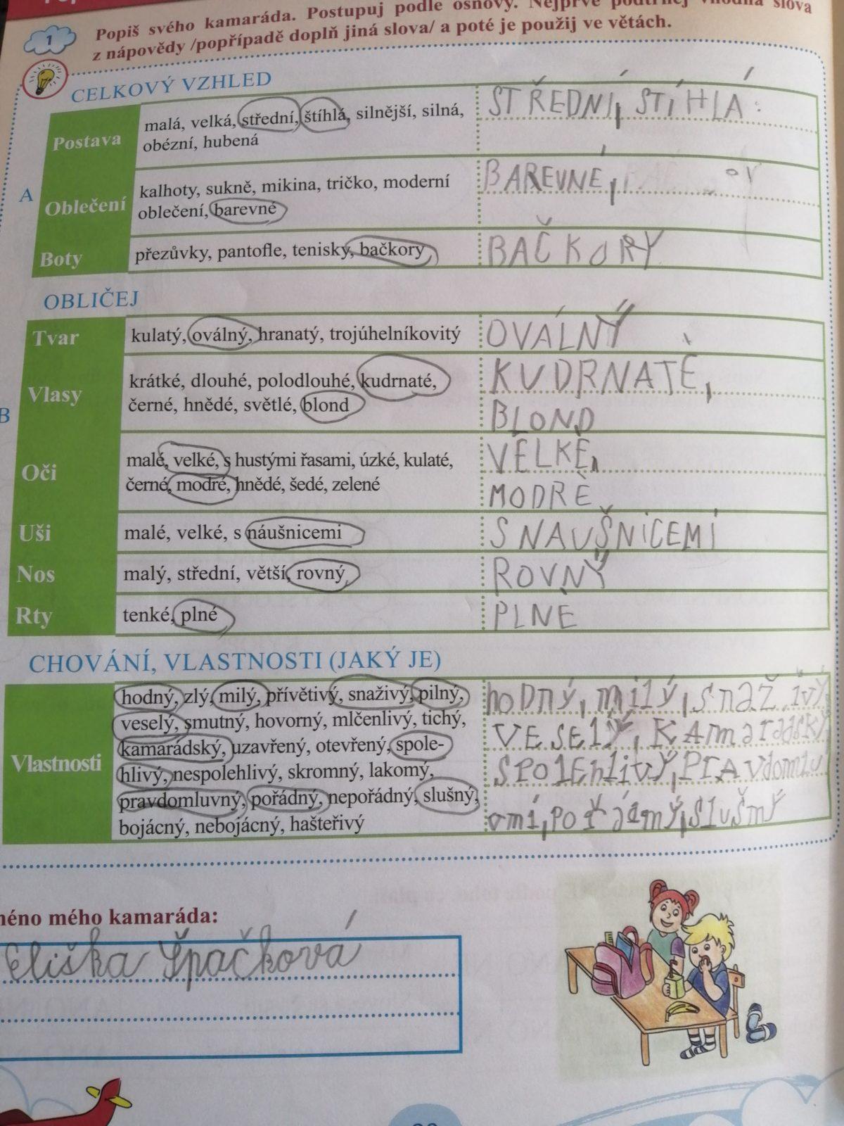 Výstupy druháčků z domácího učení 26. 4. - 10