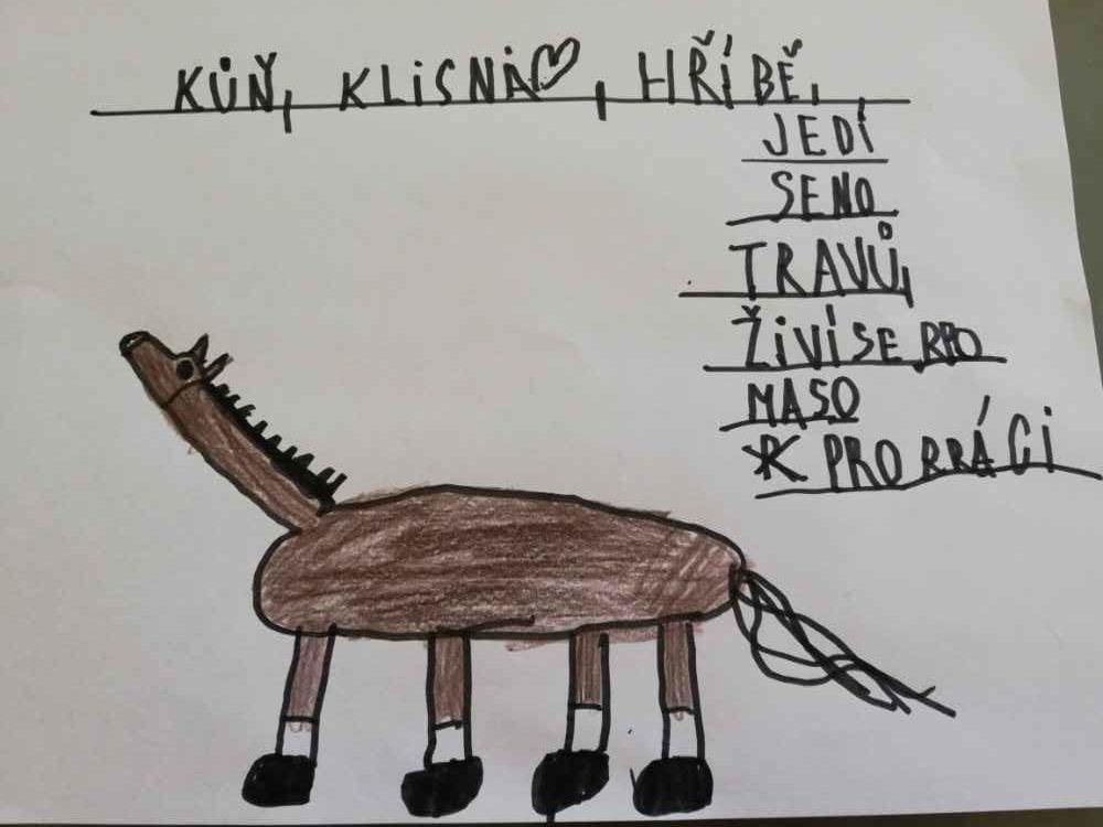 Výstupy druháčků z domácího učení 16. 4. - 19