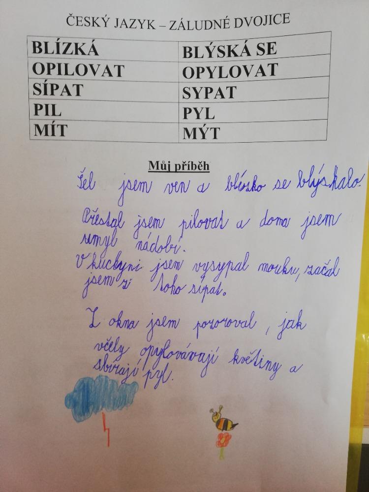 Distanční výuka ve třetí třídě 19. 3. - 62