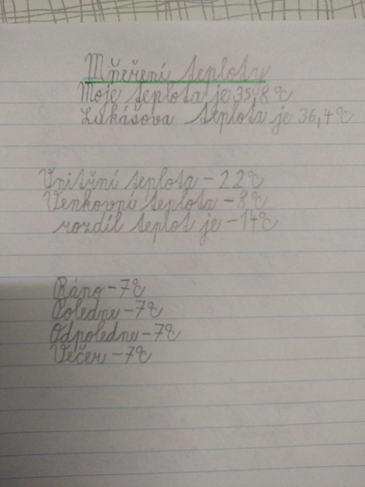 Distanční výuka ve třetí třídě 13. 11. - 61