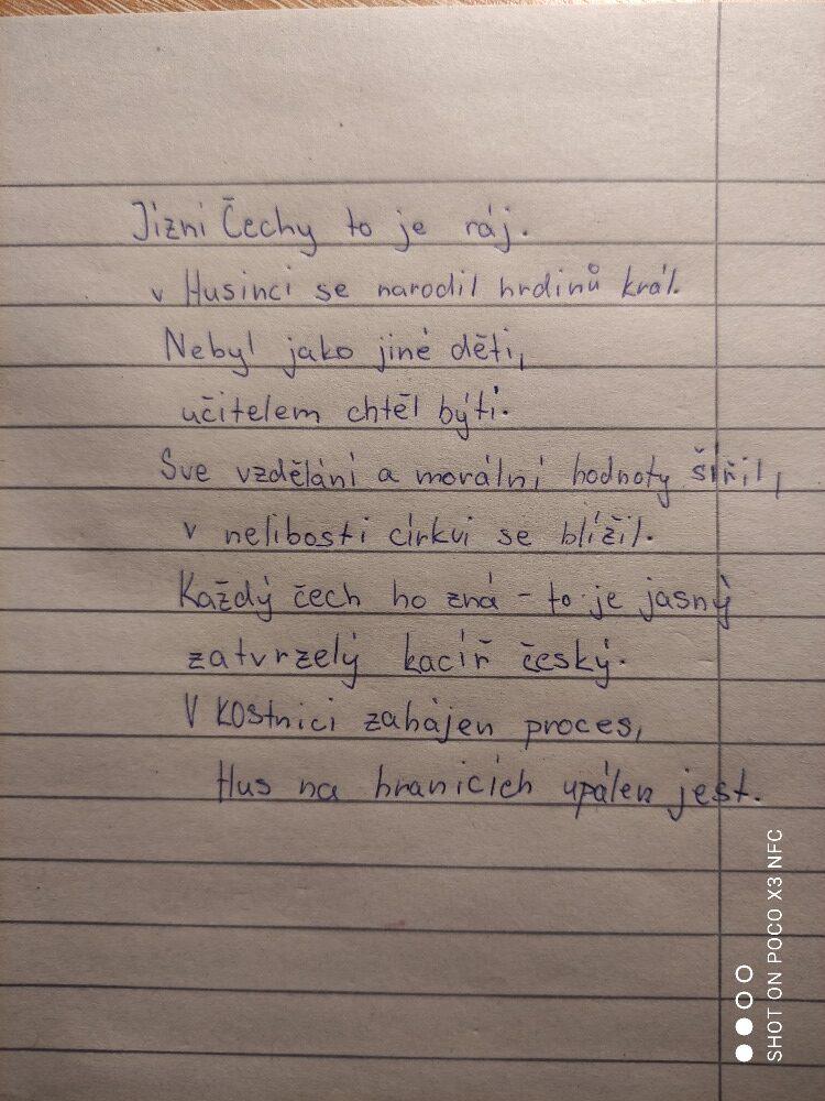 Husité v básničkách našich sedmáků - 20