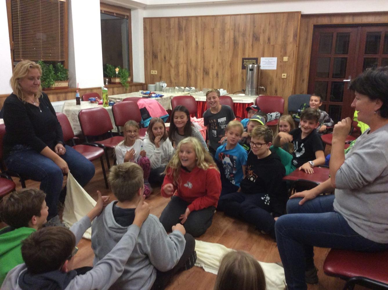 Adaptační pobyt 6.třídy - První den - 2