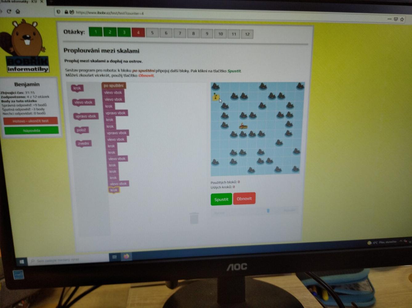 Bobřík informatiky - 9