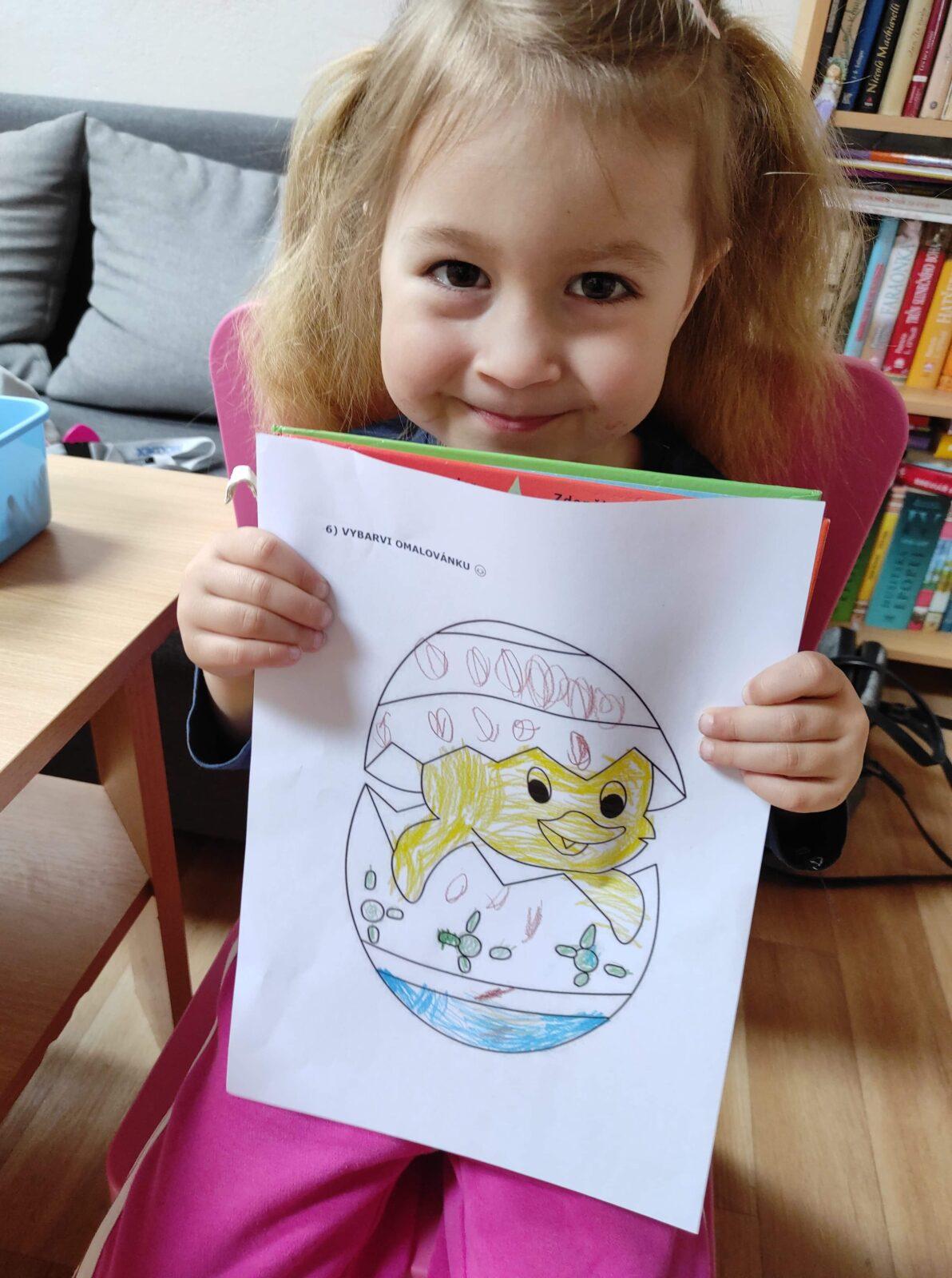 Distanční výuka v MŠ Kamarád - "Malované vajíčko" - mladší děti - 43