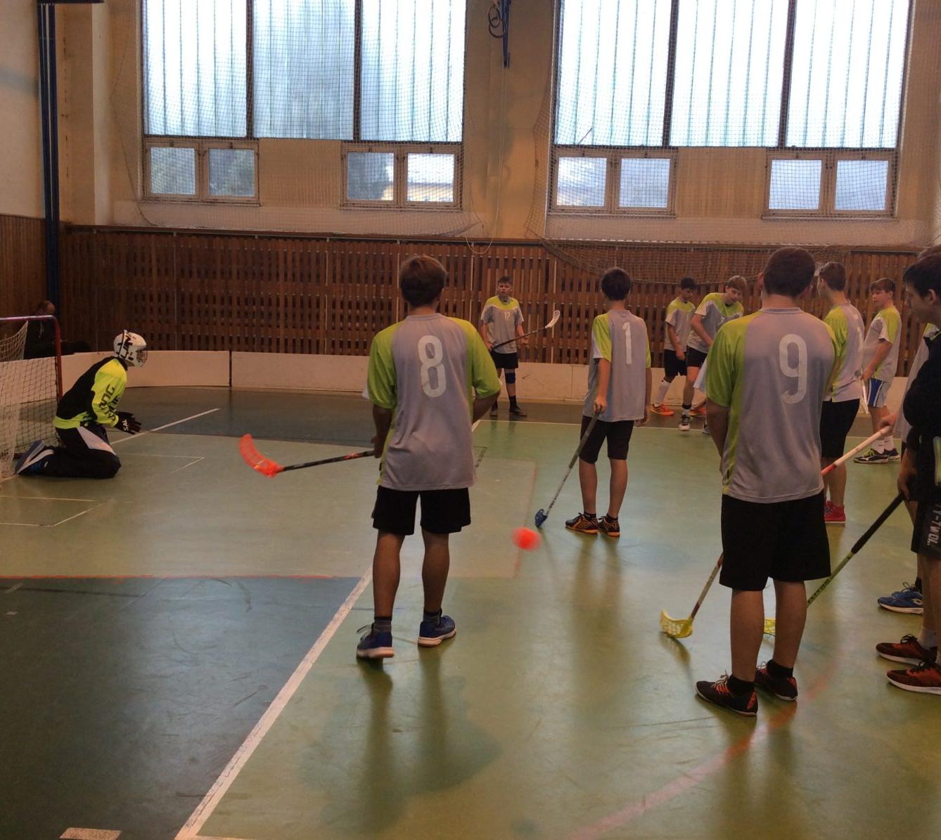 Okresní kolo ve florbale st. H - 1