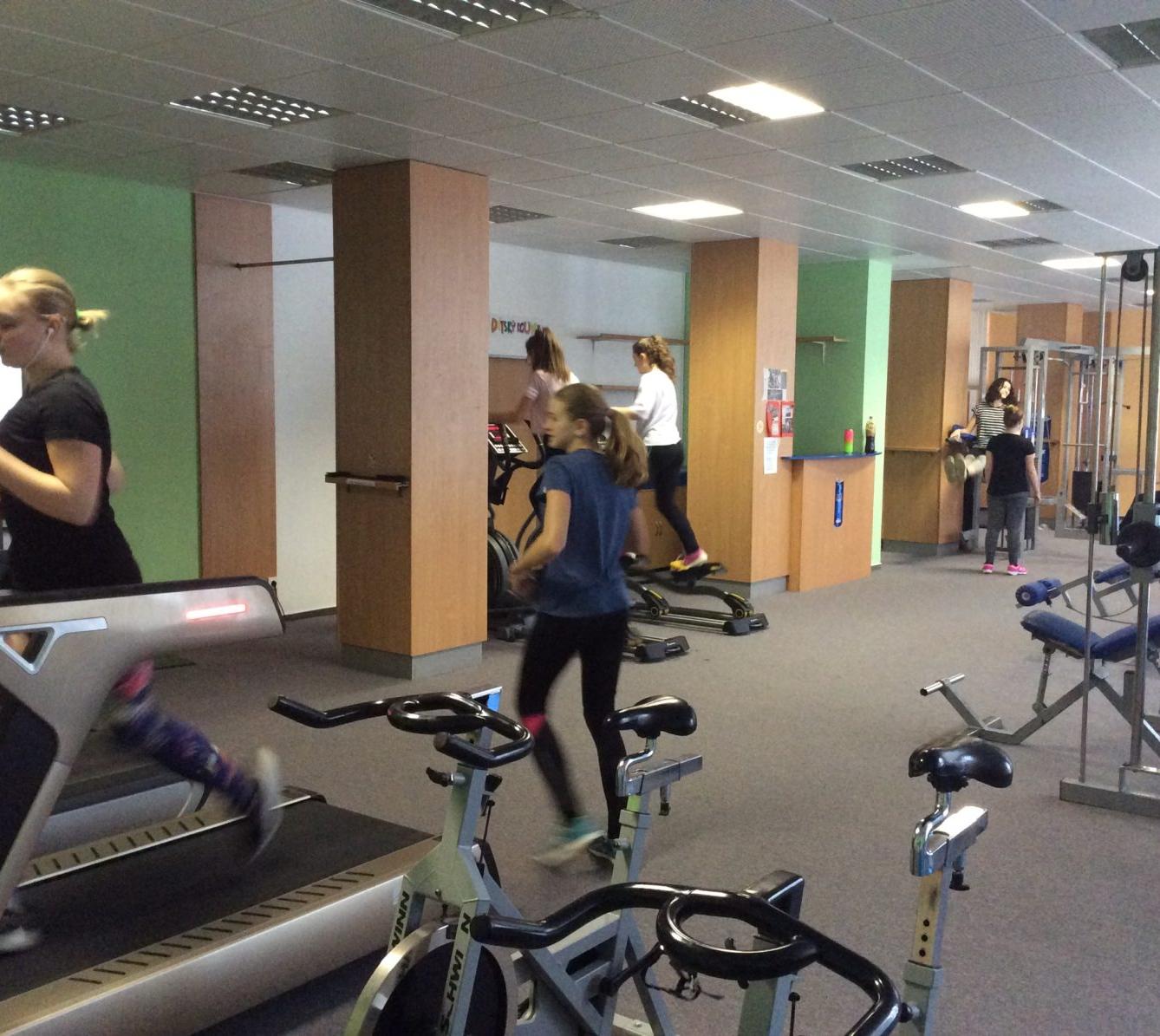 Starší žákyně v posilovně - 1