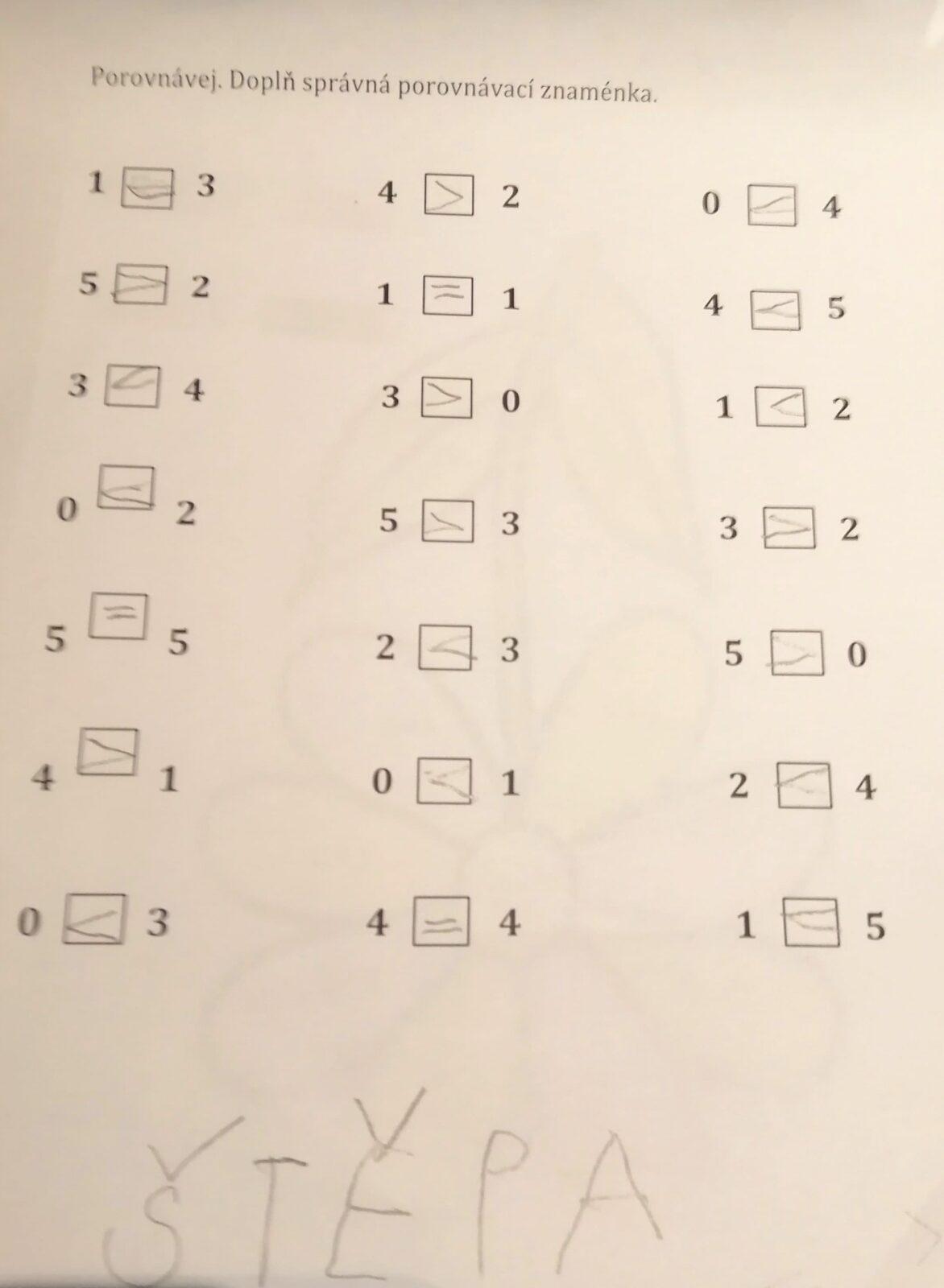 16. 11. distanční výuka v 1. třídě - 2