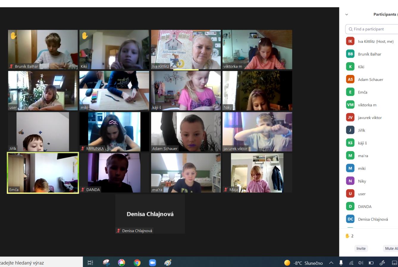 22. 12. Distanční výuka u druháčků - 2