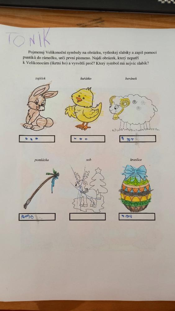 Distanční výuka MŠ kamarád - "MALOVANÉ VAJÍČKO" - předškoláci - 1