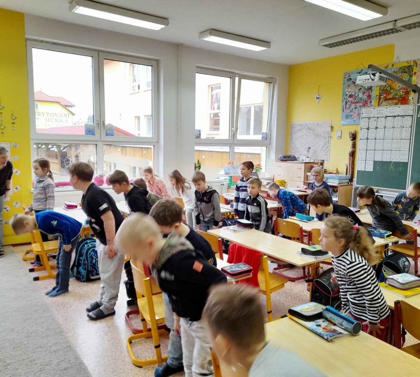 Předškoláčci u nás ve škole na prvním stupni - 2