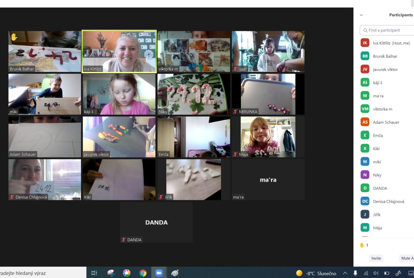 22. 12. Distanční výuka u druháčků - 3